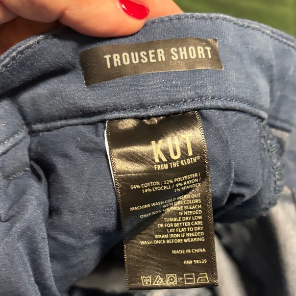 Kut from the Kloth Women's Blue Shorts - Picture 4 of 9